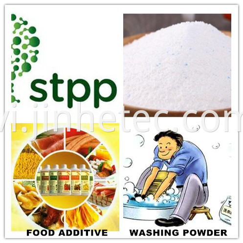 Sodium Tripolyphosphate Gain For Laundry Detergent Material STPP